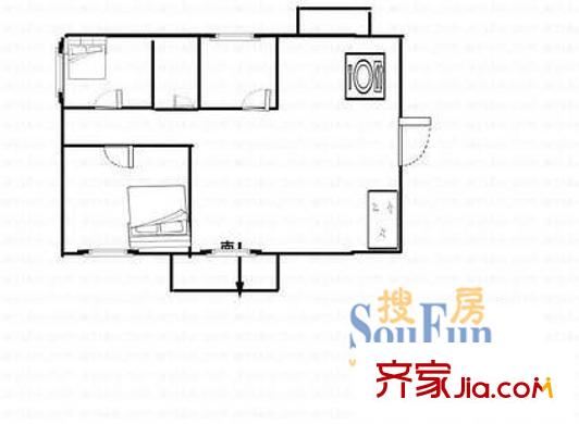 深圳 花園新村 戶型圖1