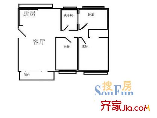 深圳 花園新村 戶型圖2