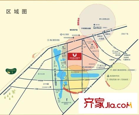 城南優(yōu)品道廣場交通圖區(qū)域圖
