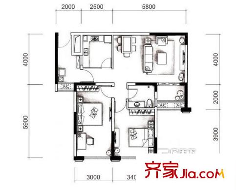城南優(yōu)品道廣場戶型圖戶型圖 