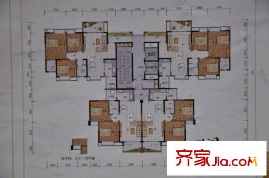 理工東苑 3室 戶型圖