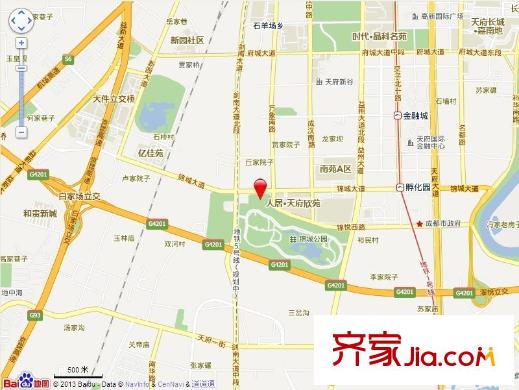 天府欣苑交通圖