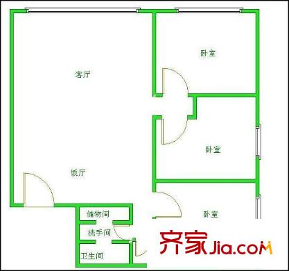 明陽家在回廊 3室 戶型圖