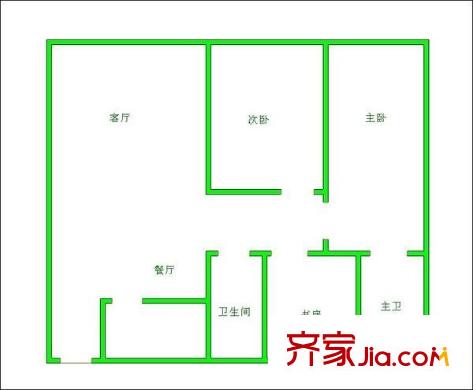 明陽家在回廊 3室 戶型圖
