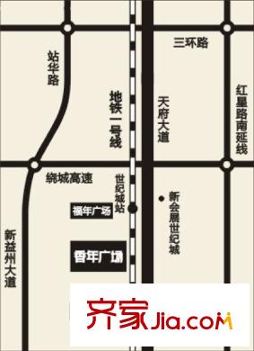 花樣年香年廣場(chǎng)交通圖