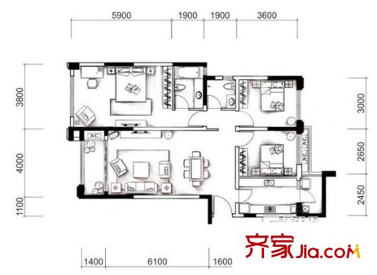 城南優(yōu)品道廣場戶型圖戶型圖 