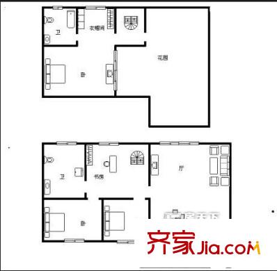 融城理想戶型圖戶型圖 4室4廳2衛(wèi)1廚