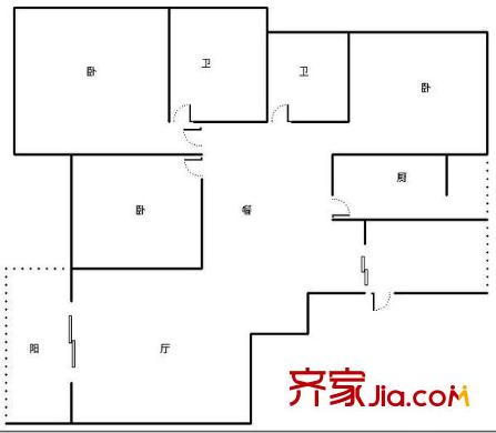 欣宇都市港灣 0室 戶型圖