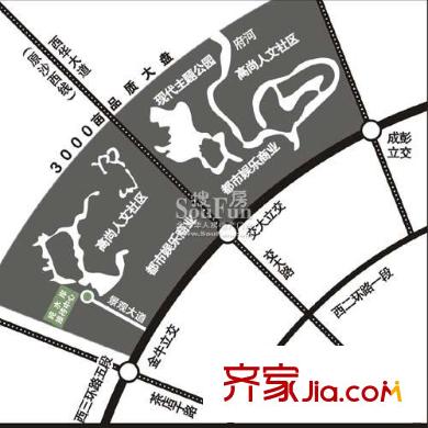 華僑城純水岸交通圖