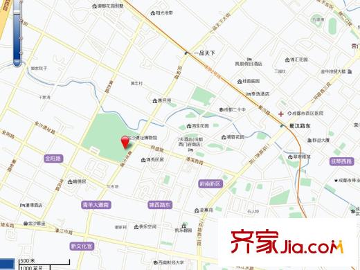 中海金沙府交通圖位置圖