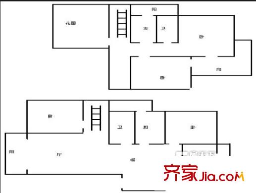 融城理想戶型圖戶型圖 5室2廳2衛(wèi)1廚