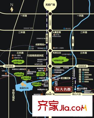 恒大名都交通圖