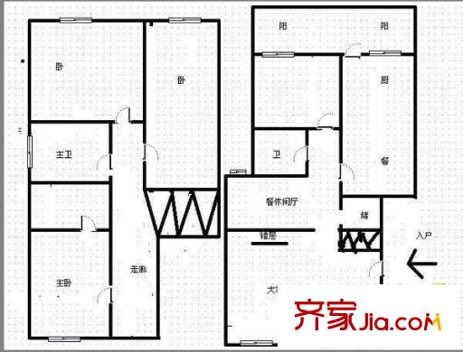 森宇音樂(lè)花園 4室 戶型圖