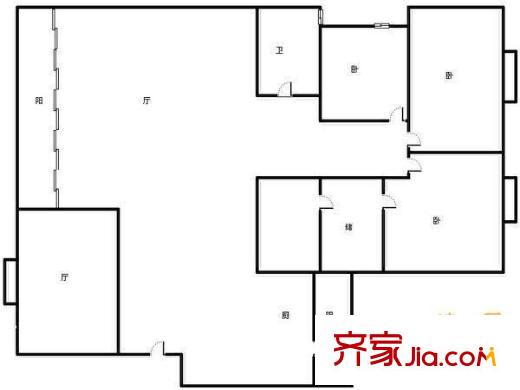 水漪裊銅 4室 戶型圖