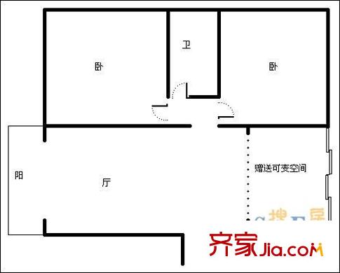 欣宇都市港灣 0室 戶型圖