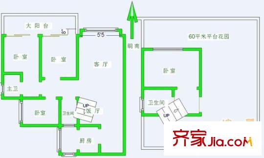 金房水韻天府 4室 戶型圖