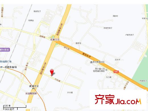 萬(wàn)科魅力之城四期交通圖