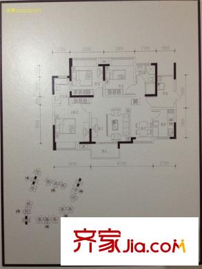 光華錦苑 3室 戶型圖
