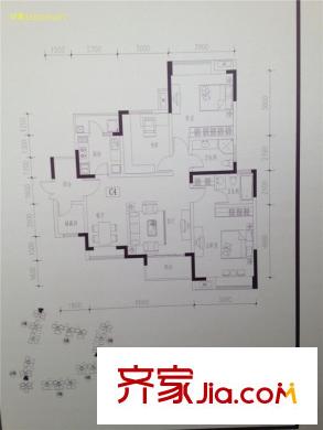 光華錦苑 3室 戶型圖