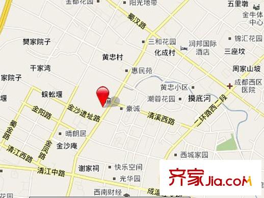 中海金沙府交通圖區(qū)位示意圖