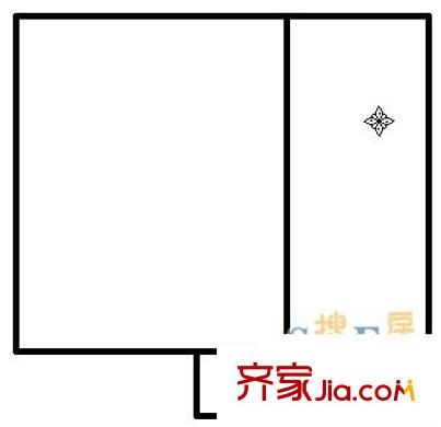 水漪裊銅戶型圖戶型圖 1室1廳1衛(wèi)1廚
