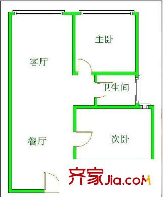 錦繡光華 2室 戶型圖