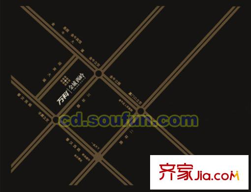 萬科金域西嶺交通圖
