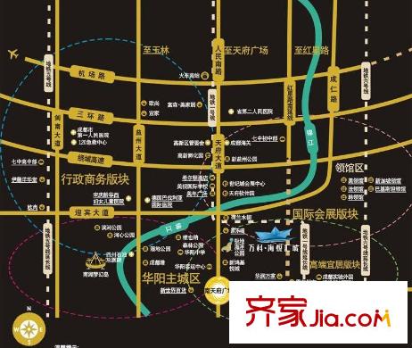 萬科海悅匯城交通圖區(qū)位圖