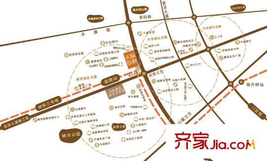 天際首府區(qū)位圖