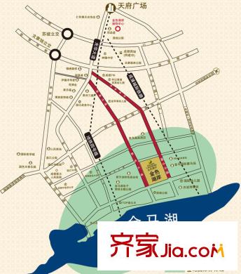 金色湖岸區(qū)位圖