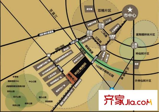 宗申賽納維賽納峰匯交通圖