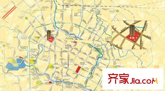 錦城華府區(qū)位圖