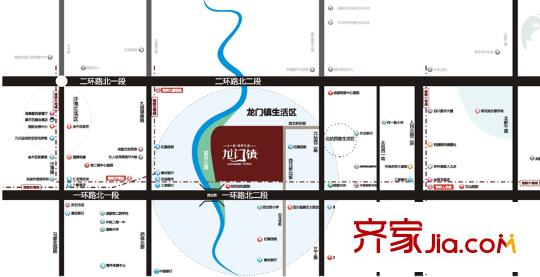 龍門鎮(zhèn)區(qū)位圖