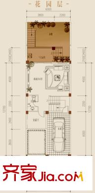 錦鎮(zhèn)2期錦璽二期34號樓B型花園層 4室3廳4衛(wèi)1廚
