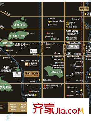 保利星座區(qū)位圖