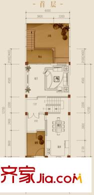 錦鎮(zhèn)2期錦璽二期34號樓B型首層 4室3廳4衛(wèi)1廚