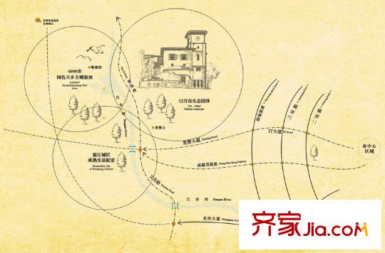 英酈莊園區(qū)位圖