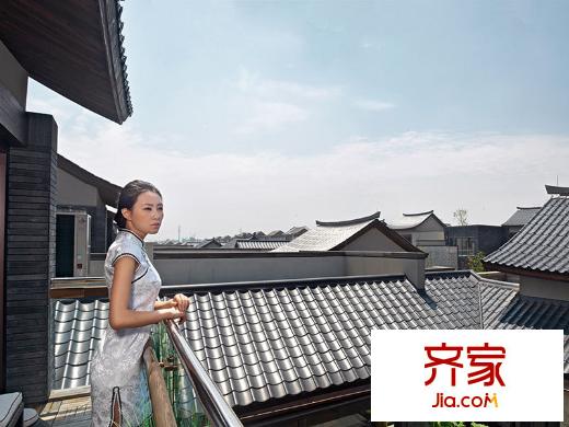 中國會館四合院主臥陽臺