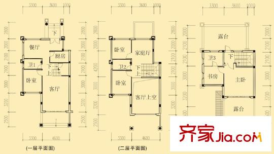 恒大山水城一期212-585號樓B2-2型（售罄） 5室4廳3衛(wèi)1廚