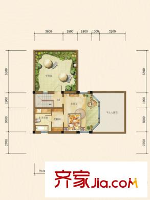 瑞升橄欖山一期聯(lián)排1棟A3戶型3層 3室3廳3衛(wèi)1廚