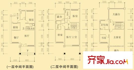 恒大山水城一期212-585號樓C3-1-4型（售罄） 5室2廳4衛(wèi)1廚