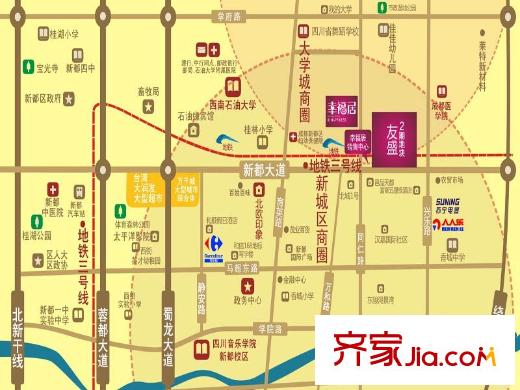 友盛幸福居區(qū)位圖
