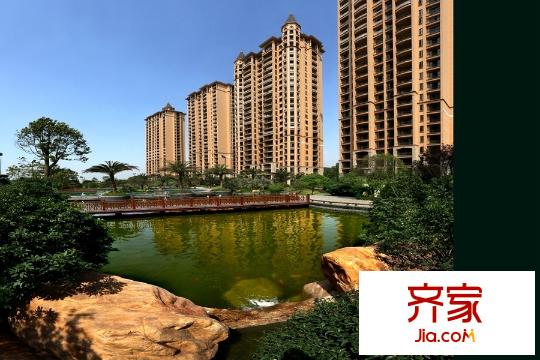 鉑雅苑中庭實(shí)景（2014.11）