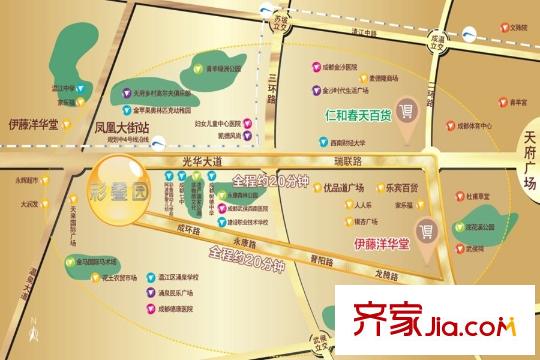 彩疊園區(qū)位圖