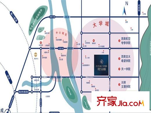 希望未來城交通圖