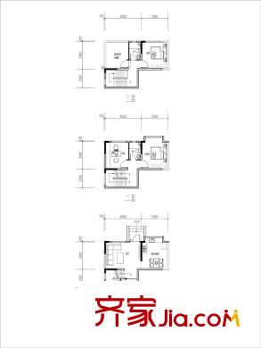 水岸西嶺二期5號(hào)樓聯(lián)排A戶型 3室2廳3衛(wèi)1廚