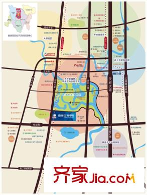 南湖國(guó)際中心區(qū)位圖