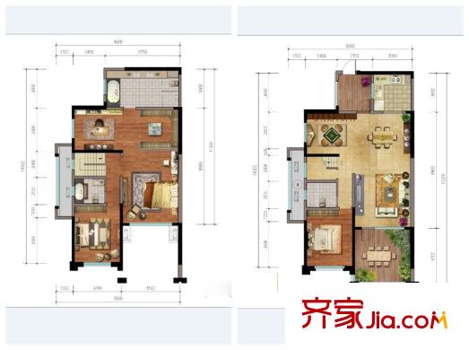 南湖國際中心3、4、5棟標(biāo)準(zhǔn)層Y1戶型 5室3廳3衛(wèi)1廚