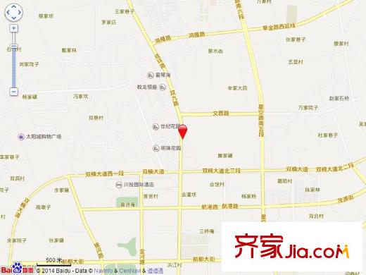 貴通御苑平方米楠城電子地圖
