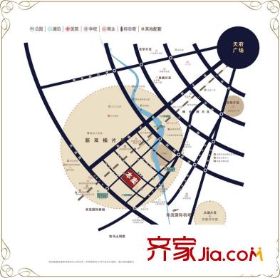 領(lǐng)賓國際七星公館區(qū)位圖